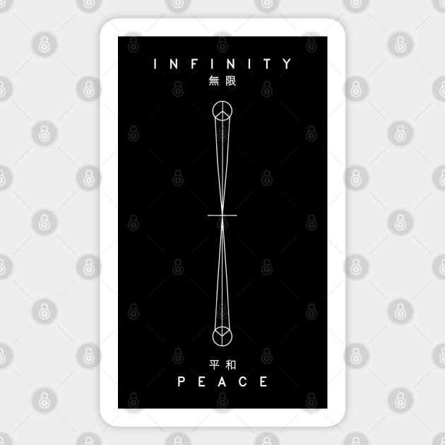 Infinity Peace Lines Magnet by Cottonbutton